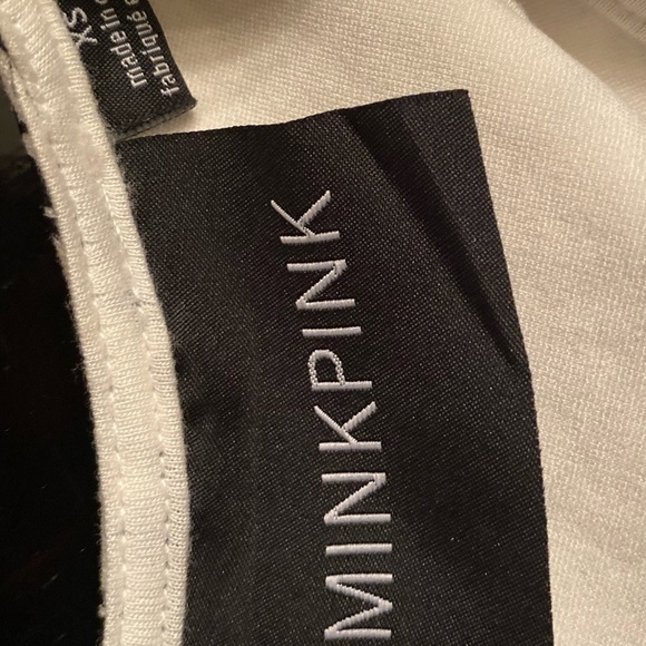 MINKPINK Faux Leather Bodycon Scroll Floral Dress - Picture 11 of 11